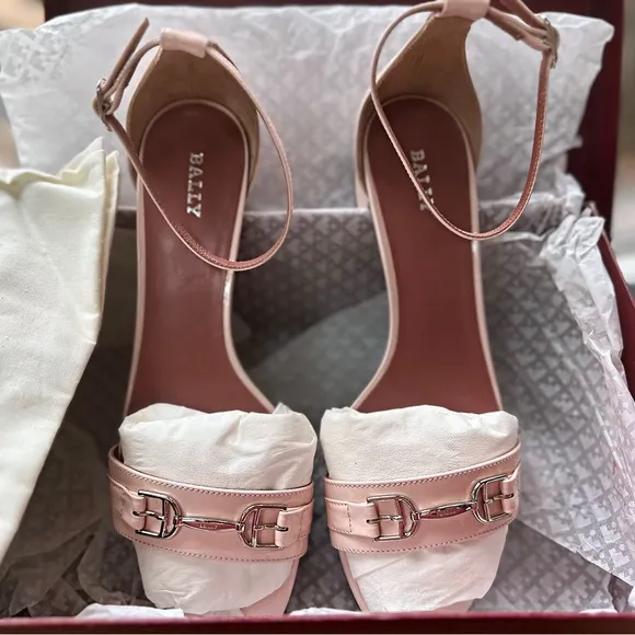 Bally Pink Sandals with Block Heel and Open Toe