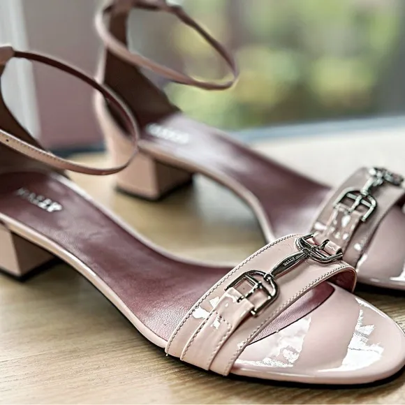 Bally Pink Sandals with Block Heel and Open Toe