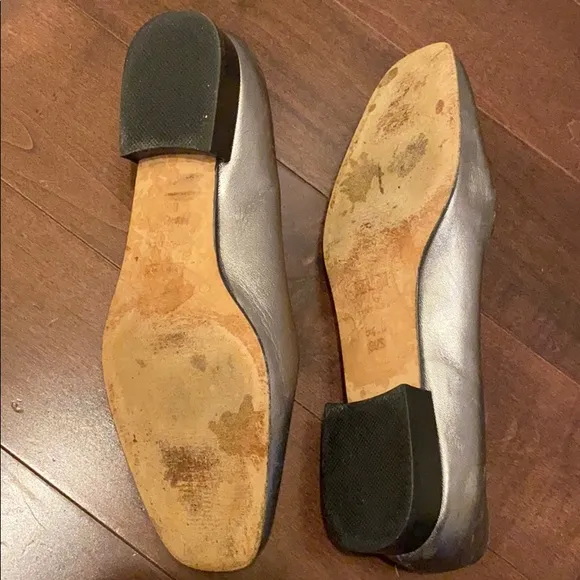 Bally Silver Loafers