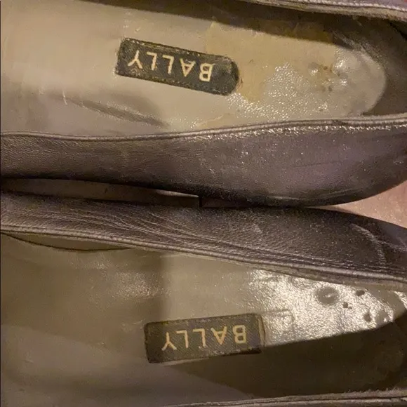 Bally Silver Loafers