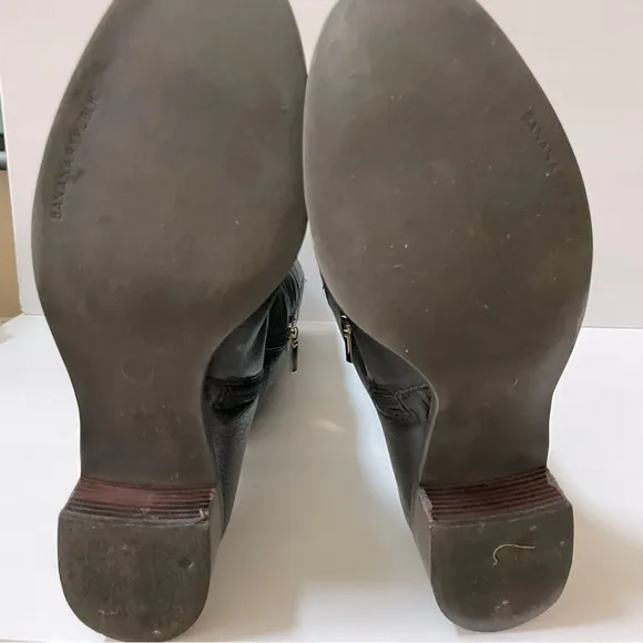 Banana Republic Black Leather Riding Boots 9.5