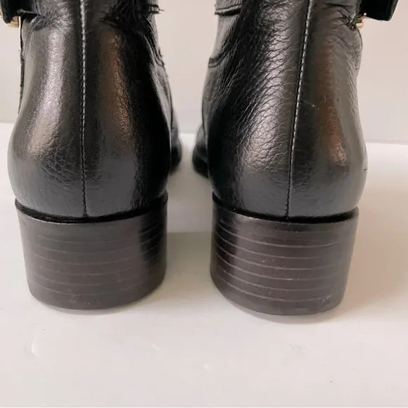 Banana Republic Black Leather Riding Boots 9.5