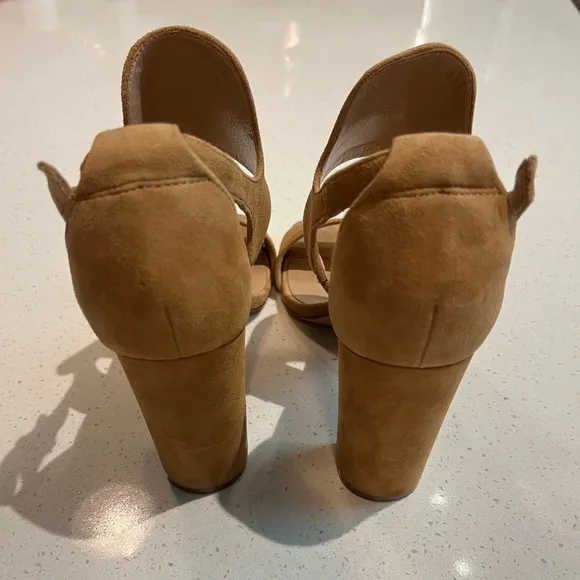 Banana Republic Blyss Block Heel Suede Sandals 3.5&quot; Women’s Size 7