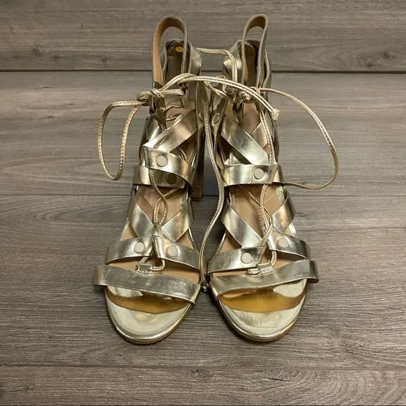 Banana Republic Eryn Gold Gladiator SandalS 6 NEW