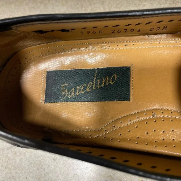 Barcelino Spain Handmade Leather Slip On Tassels Loafers Rockabilly Career Sz 13