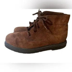 Bates Floaters Boyne brown suede shearling lined mens Sz 9.5 RARE vintage chukka
