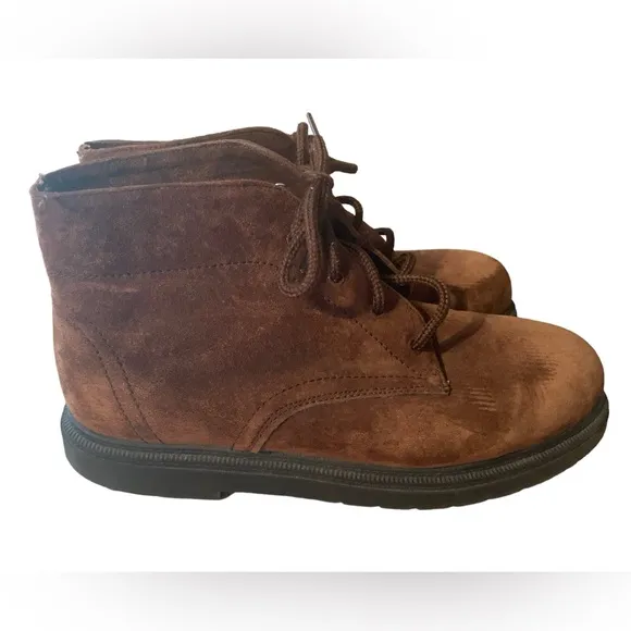Bates Floaters Boyne brown suede shearling lined mens Sz 9.5 RARE vintage chukka