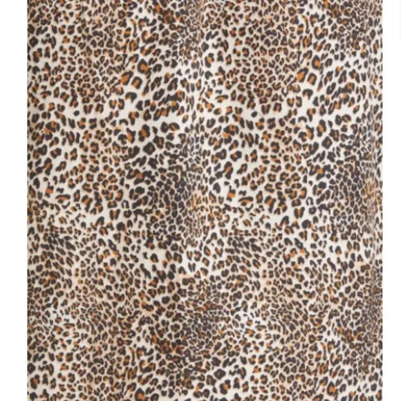Baum und Pferdgarten Arlene Leopard-Print Cotton-Poplin Midi Shirt Dress Size 12