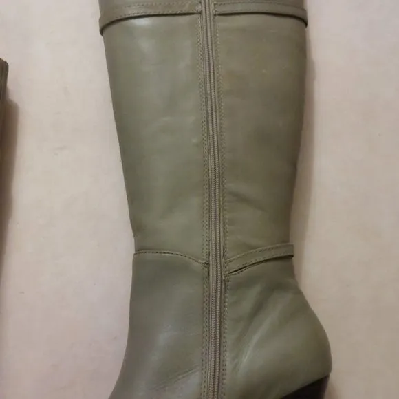 BCBGMAXAZARIA AVA Light Desert Beige Leather Boots Retail $434