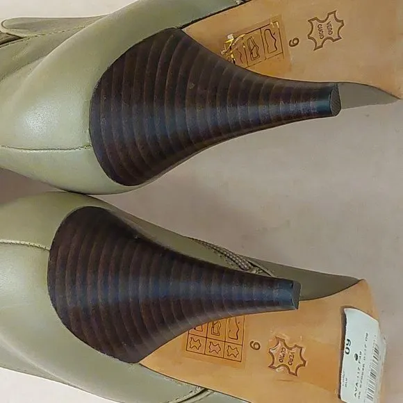 BCBGMAXAZARIA AVA Light Desert Beige Leather Boots Retail $434