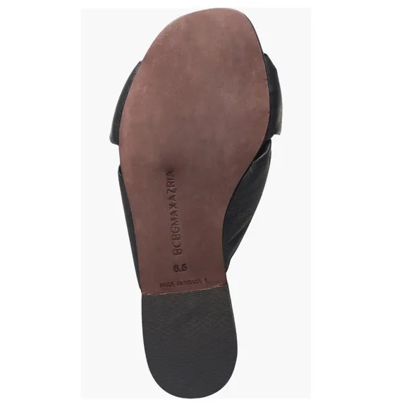 BCBGMaxazria Tinsley Slide Sandals in Black, Size 5, NEW w/o Box $149