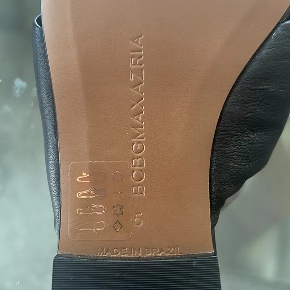 BCBGMaxazria Tinsley Slide Sandals in Black, Size 5, NEW w/o Box $149