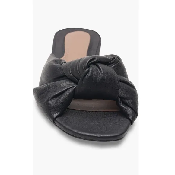 BCBGMaxazria Tinsley Slide Sandals in Black, Size 5, NEW w/o Box $149