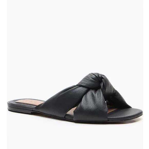 BCBGMaxazria Tinsley Slide Sandals in Black, Size 5, NEW w/o Box $149