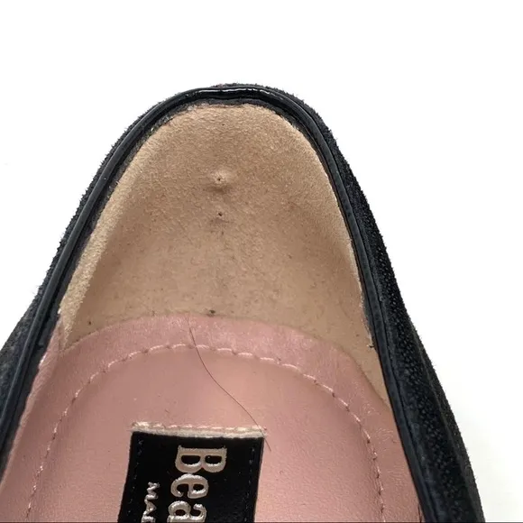 Beautifeel Plie Black sparkle suede loafers