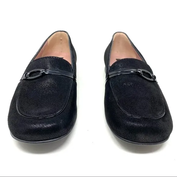 Beautifeel Plie Black sparkle suede loafers