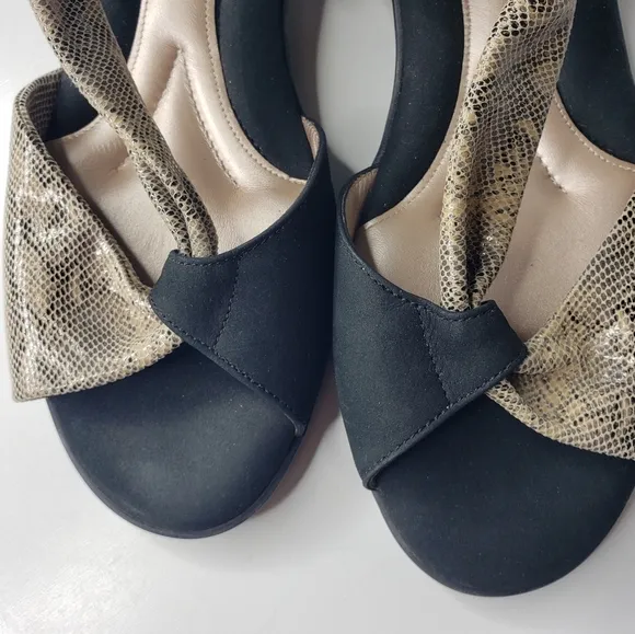 BeautiFeel Seductive Curving Suede Reptile Leather Sandals Spring Summer Comfort