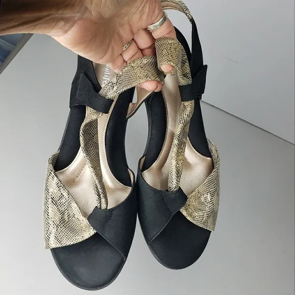 BeautiFeel Seductive Curving Suede Reptile Leather Sandals Spring Summer Comfort