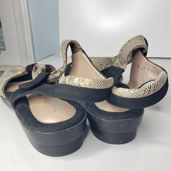 BeautiFeel Seductive Curving Suede Reptile Leather Sandals Spring Summer Comfort