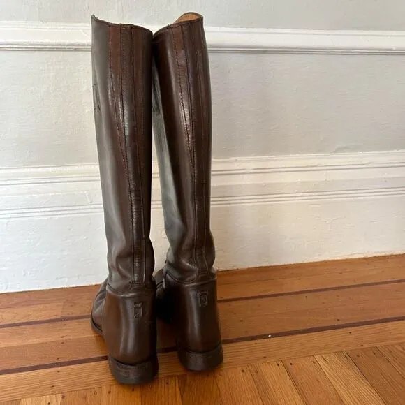Beautiful Dehners Custom Handmade Vintage Brown Leather Riding Boots 6 Women’s