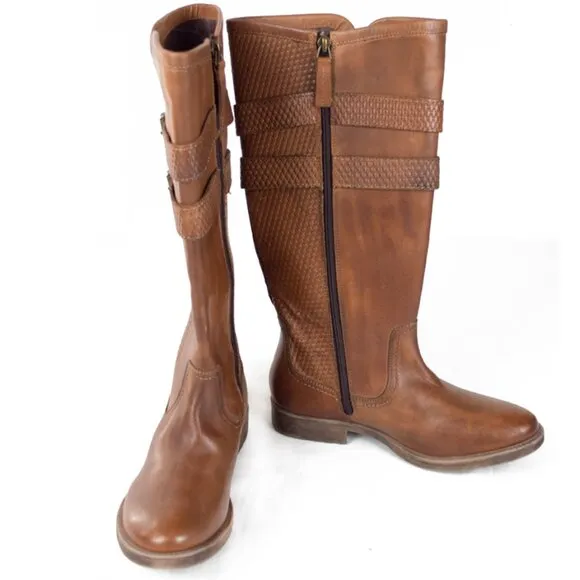 Bed Stu by Roan Leather Metal Buckles Riding Boots