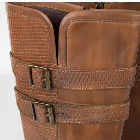 Bed Stu by Roan Leather Metal Buckles Riding Boots