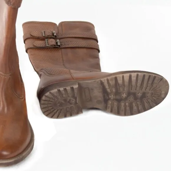 Bed Stu by Roan Leather Metal Buckles Riding Boots