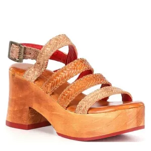 Bed Stu chunky sandals women's 10 brown leather Voicing braided strappy new $249