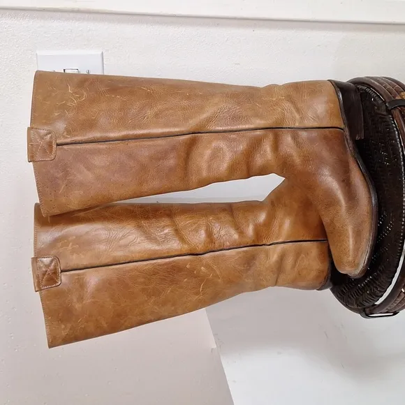 Bed Stu Cobbler Series Mens Square Toe Riding Boots Size 10