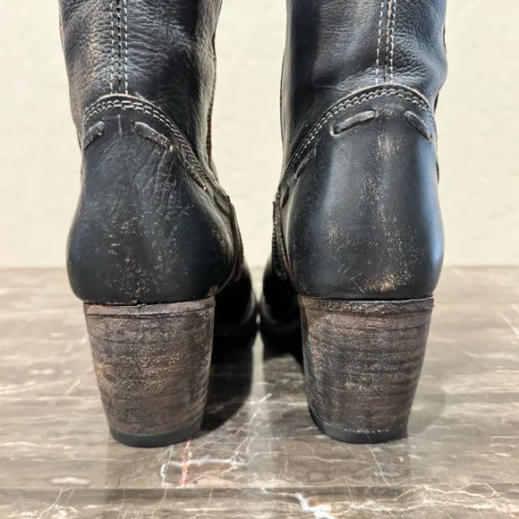 Bed Stu Fate Distressed Leather Riding Boots