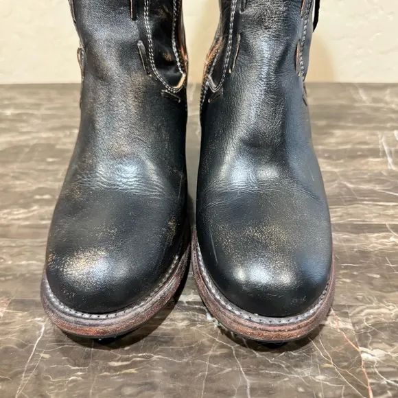 Bed Stu Fate Distressed Leather Riding Boots