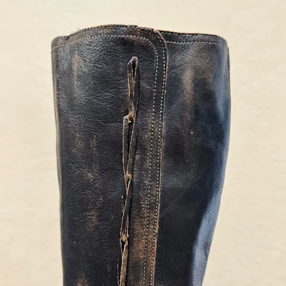 Bed Stu Fate Distressed Leather Riding Boots