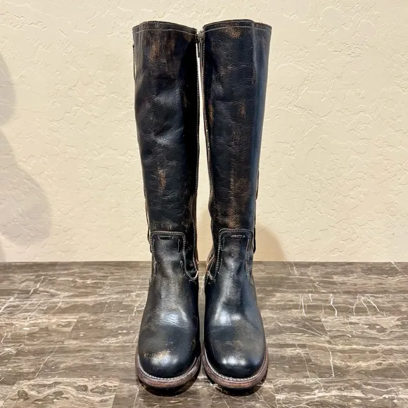 Bed Stu Fate Distressed Leather Riding Boots