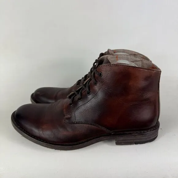 Bed Stu Hoover Chukka Boots Mens 11 Brown Leather Casual Lace Up Ankle Round Toe