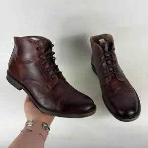Bed Stu Hoover Chukka Boots Mens 11 Brown Leather Casual Lace Up Ankle Round Toe