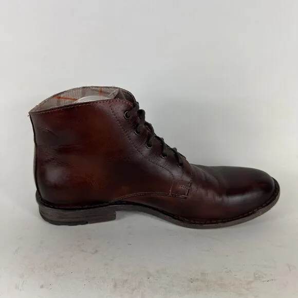 Bed Stu Hoover Chukka Boots Mens 11 Brown Leather Casual Lace Up Ankle Round Toe
