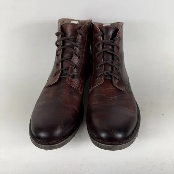 Bed Stu Hoover Chukka Boots Mens 11 Brown Leather Casual Lace Up Ankle Round Toe