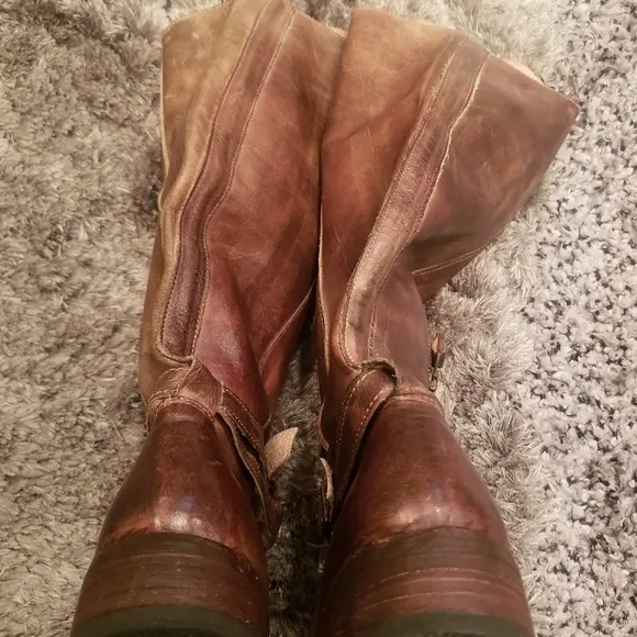 Bed Stu Manchester Womens Knee High Riding Boots Size 7 Brown Cobbler Series