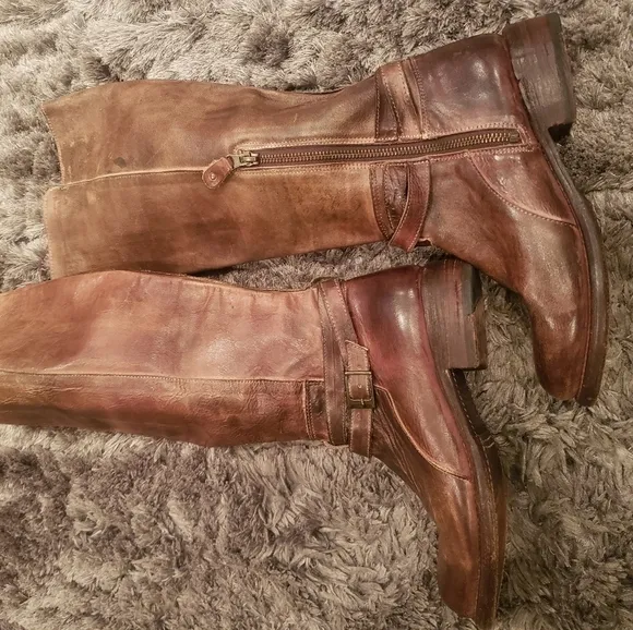 Bed Stu Manchester Womens Knee High Riding Boots Size 7 Brown Cobbler Series