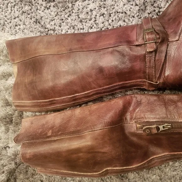 Bed Stu Manchester Womens Knee High Riding Boots Size 7 Brown Cobbler Series
