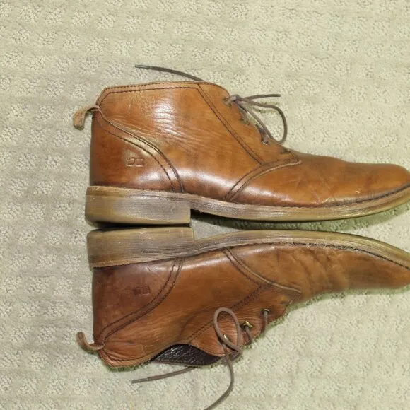 Bed Stu Mens Size 11 Boots Brown Leather Distressed Casual Lace Up Chukka Boots