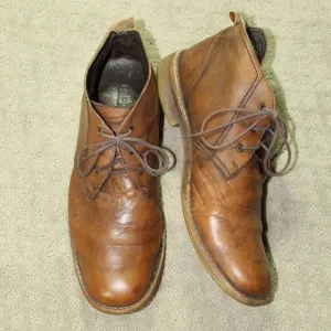 Bed Stu Mens Size 11 Boots Brown Leather Distressed Casual Lace Up Chukka Boots