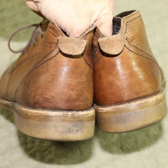 Bed Stu Mens Size 11 Boots Brown Leather Distressed Casual Lace Up Chukka Boots