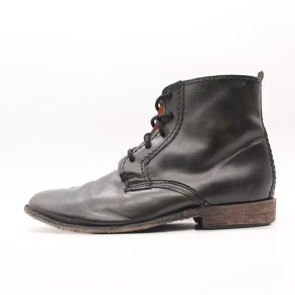 Bed Stu Men's UK 10 Dark Olive Green Leather Lace Up Chukkas Desert Ankle Boots