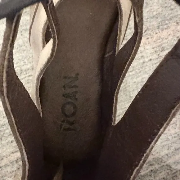 BED STU Roan Winnie Leather Sandals Shoes in Rustic Tan Size 6 US NEW