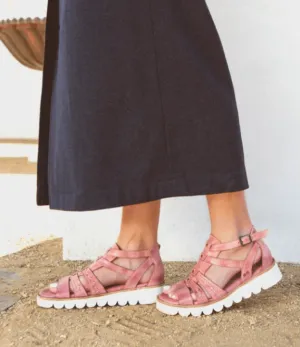 Bed Stu Women's Wonder Blush Pink Rustic Leather Sandals F373203-BLSHRT