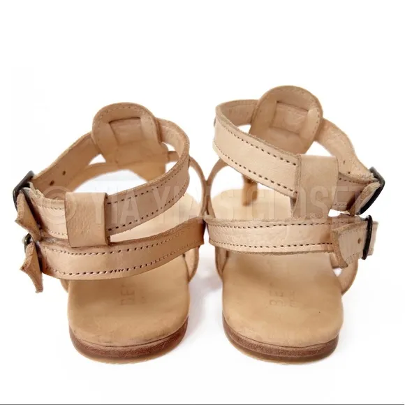 Bed|STÜ Moon Women's SZ 6 Leather Thong Sandals - Tan RETAIL-$135