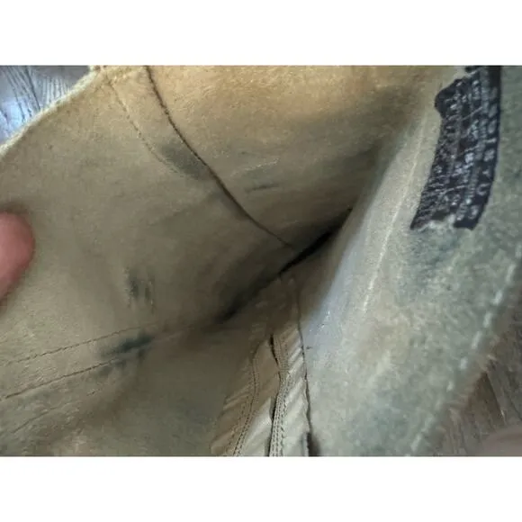 Bed|Stu Brown Leather Riding Boots with Buckles size 6