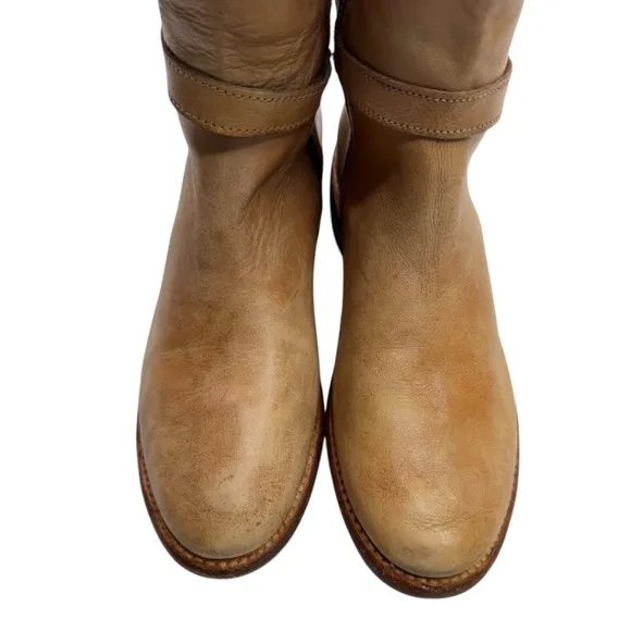 Bed/Stu Cobbler Series Bench Made Distressed Leather Engineer Riding Boots 8.5