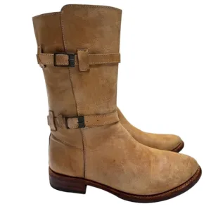 Bed/Stu Cobbler Series Bench Made Distressed Leather Engineer Riding Boots 8.5